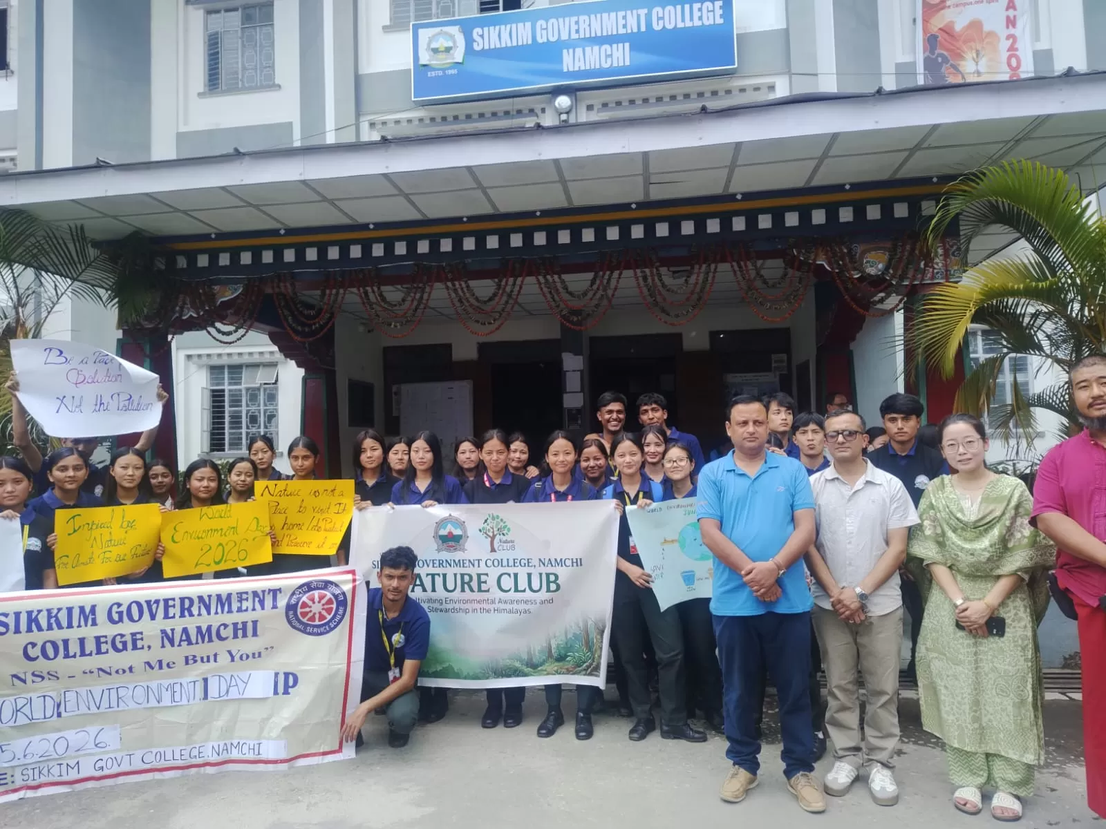 SGC Namchi observes World Environment Day with plantation drive.