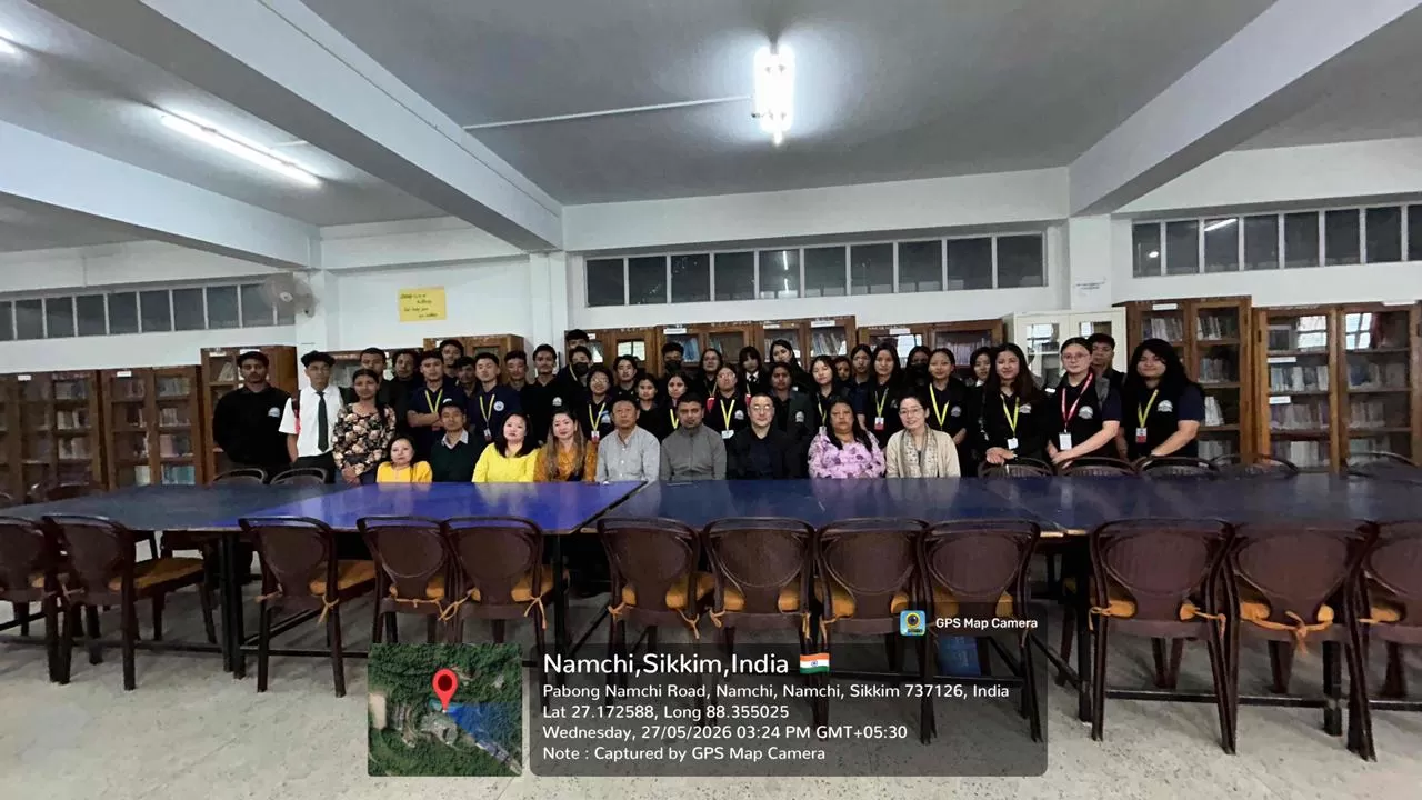 Library Committee of Sikkim Government College, Namchi, organized the Library Cleaning Day.